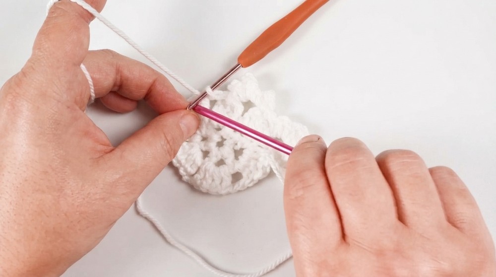 How To Crochet Snowflake Easy Christmas Decoration - Crochet Pattern 6