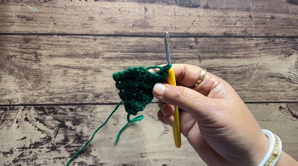 How to Crochet Christmas Tree 3D Holiday Decoration Tutorial (4)