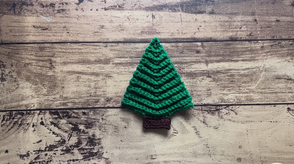 How to Crochet Christmas Tree 3D Holiday Decoration Tutorial (6)