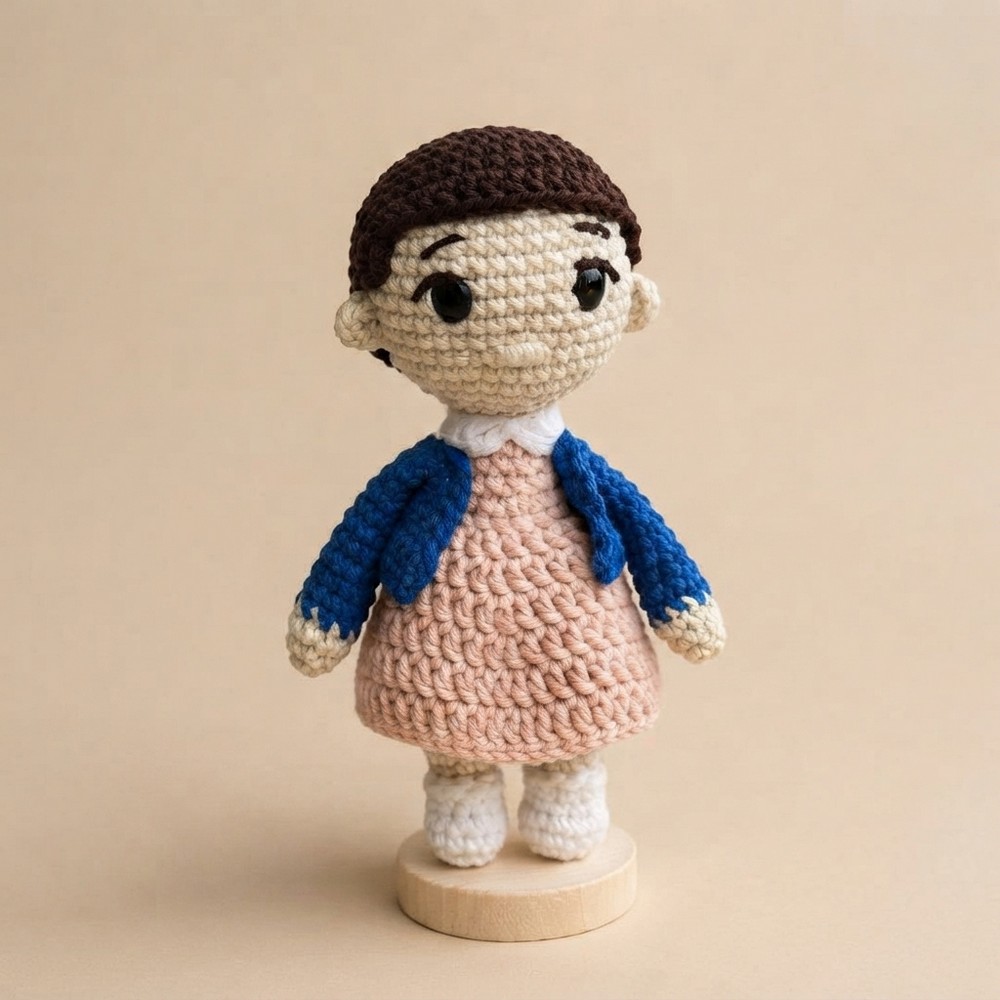 How to Crochet Eleven (Stranger Things) Amigurumi Tutorial [EN, ES, DE Sub] 13
