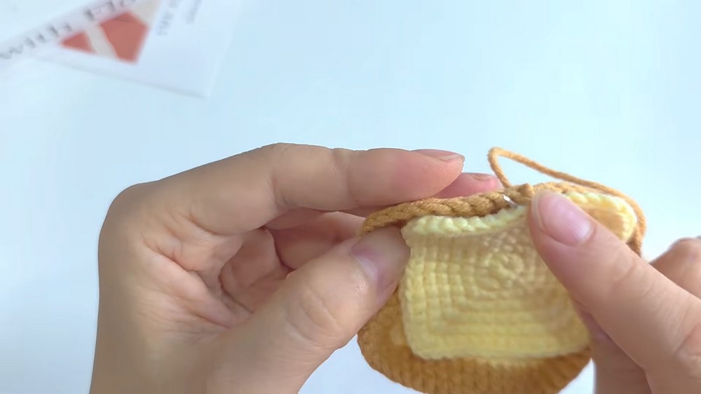 How to Crochet Mini Breakfast Toasts Step-by-Step 4