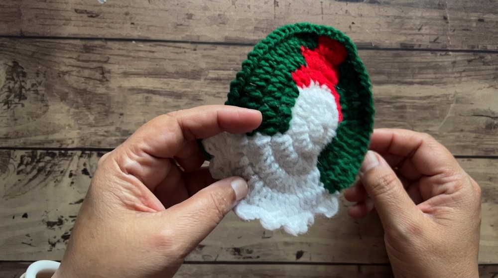 How to Crochet Snowman Christmas Decoration Tutorial (6)