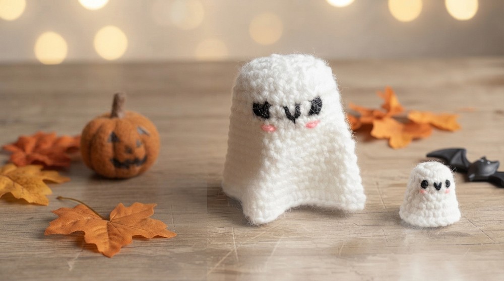 How to Crochet a Ghost keychain Easy Tutorial for Beginners (2)