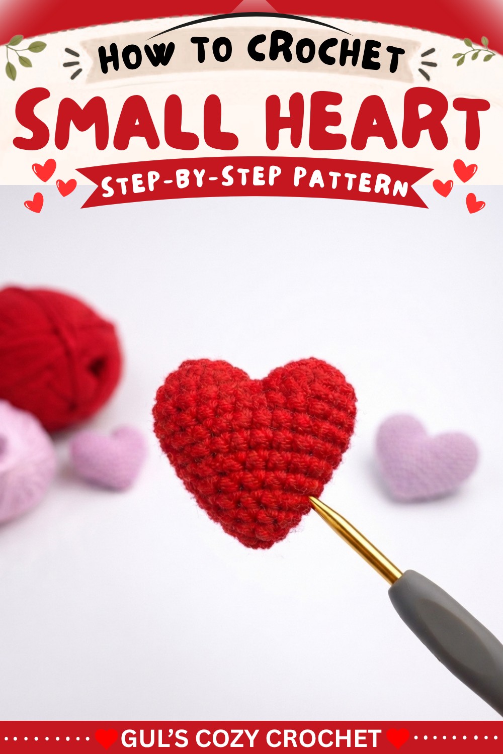 How to Crochet a Heart ❤️ Easy Tutorial for Beginners 9