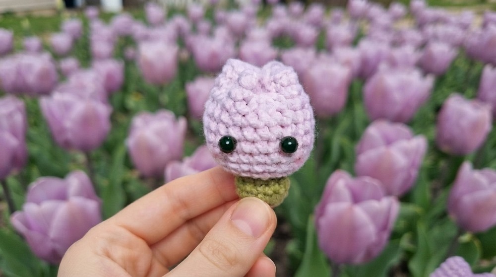 How to Crochet a Tulip🌷 Easy Beginner Tutorial 2