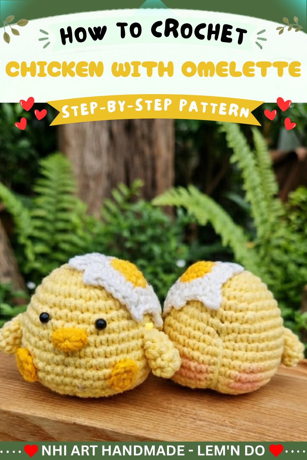 How to crochet CHICKEN WITH OMELETTE 12