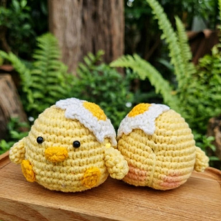 How to crochet CHICKEN WITH OMELETTE 13