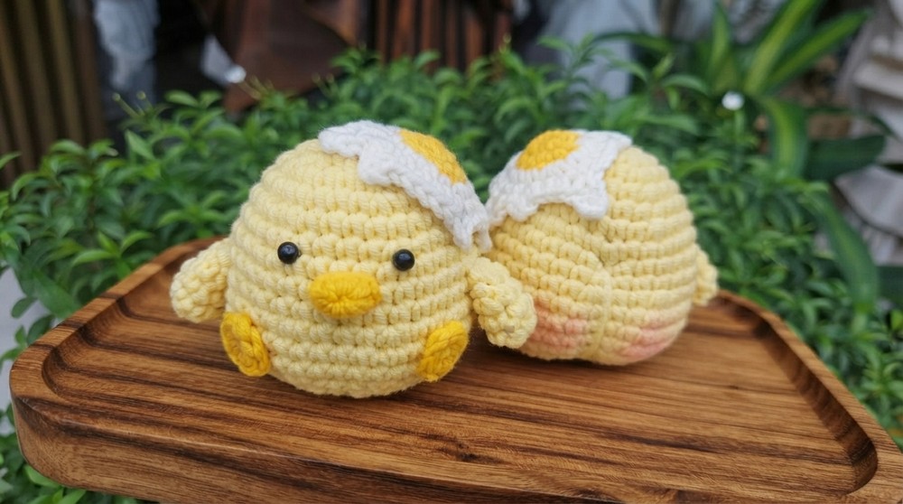 How to crochet CHICKEN WITH OMELETTE 2