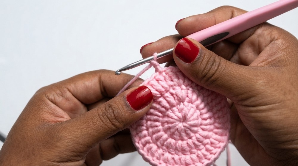 How to crochet a pink pig hat for Dog 4