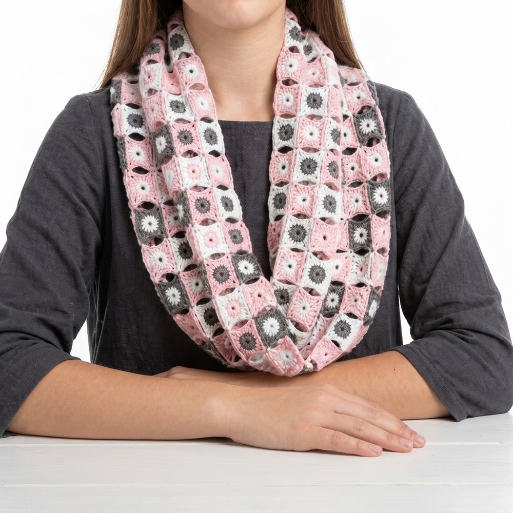 How to make shawl with crochet 8