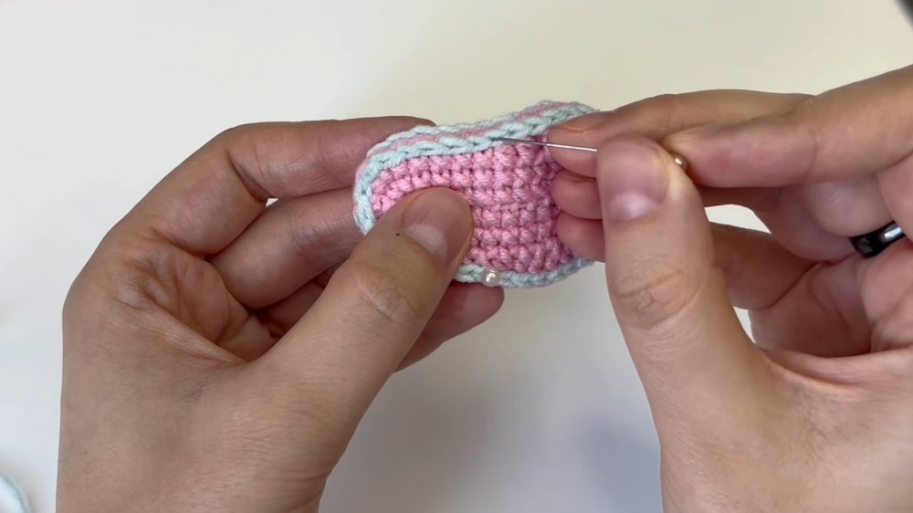 Mini Crochet Flip Flops 🩴 Easy Amigurumi Tutorial for Beginners 7