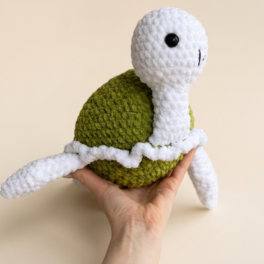QUICK & EASY Crochet Plush Sea Turtle Free Pattern & Tutorial (ENGESPDE) 12