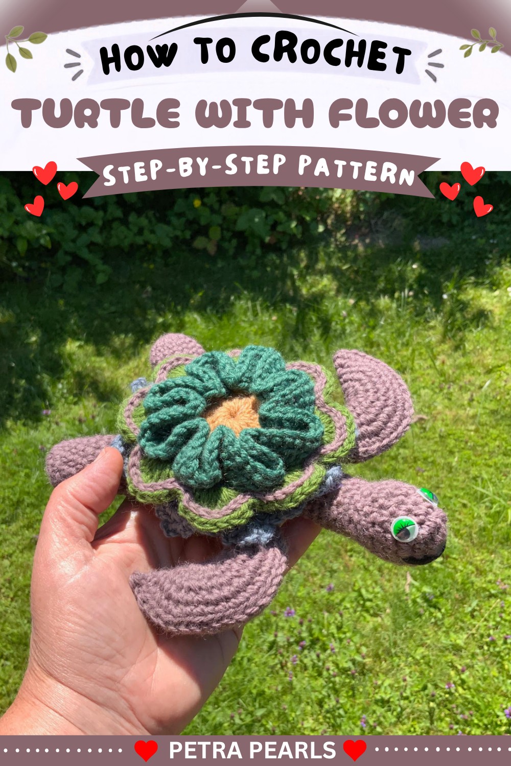 TURTEL “SIMI” Turtle🐢 with FLOWER 12