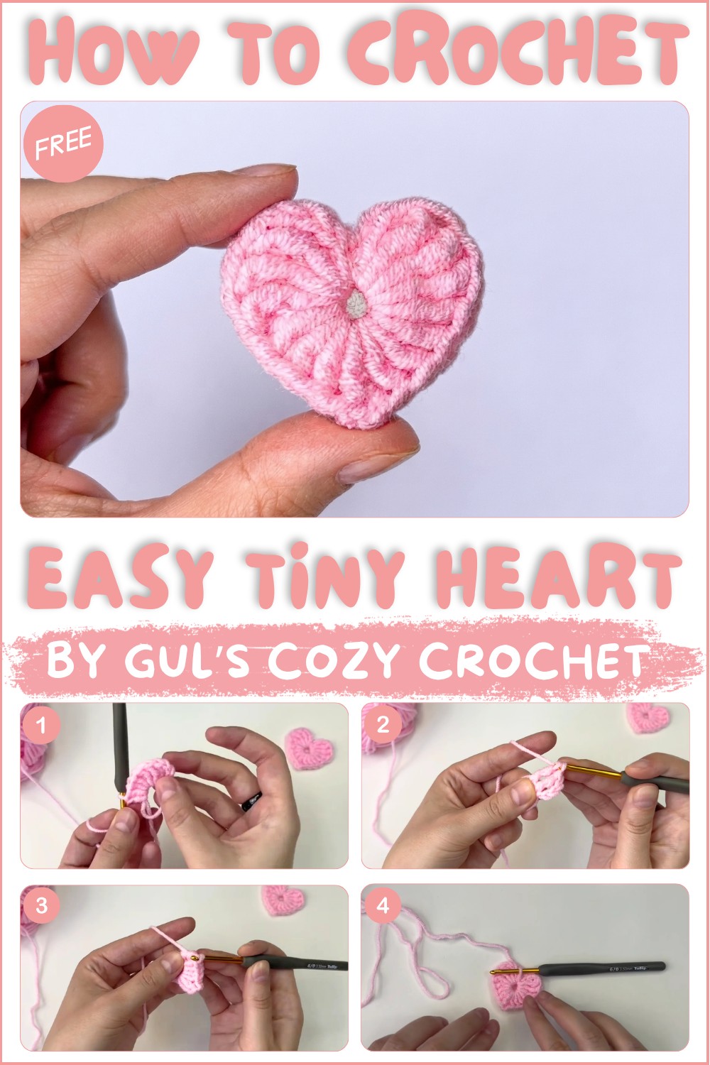 This Tiny Crochet Heart Takes Just 5 Minutes 💗 Tutorial for Beginners