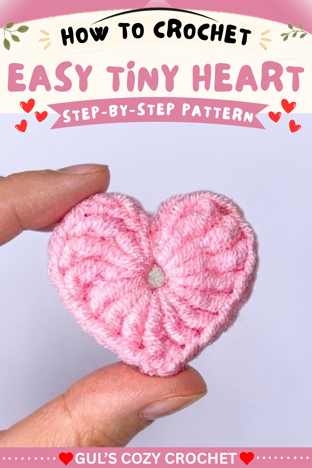 This Tiny Crochet Heart Takes Just 5 Minutes 💗 Tutorial for Beginners 6