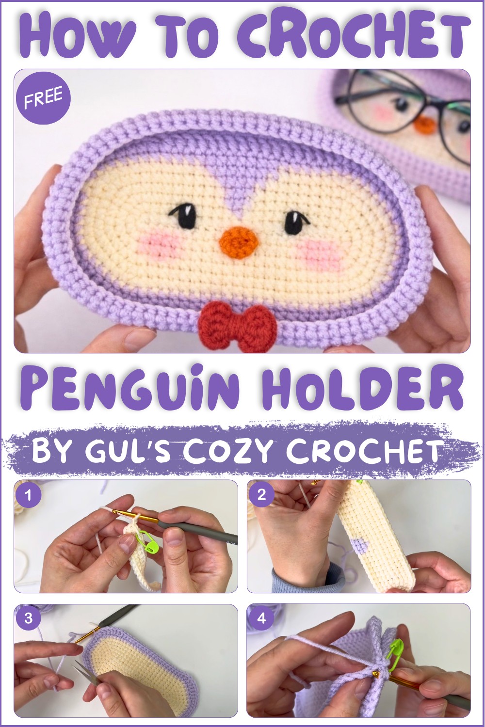 You NEED This Crochet Penguin Holder🐧 Easy Tutorial (Beginner Friendly) 1