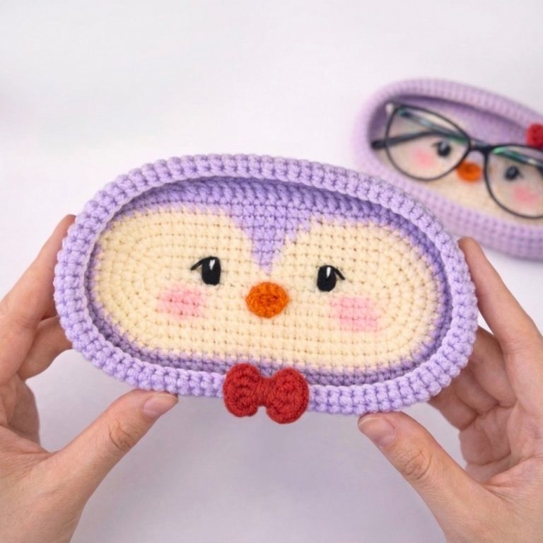 How to Crochet Penguin Holder Free Pattern for Beginners