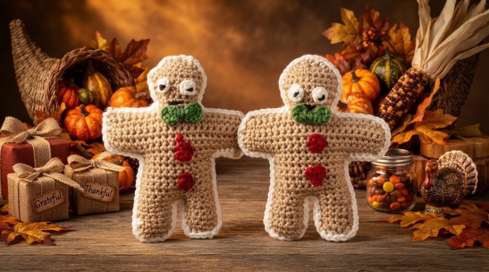crocheted Gingerbread Man 2