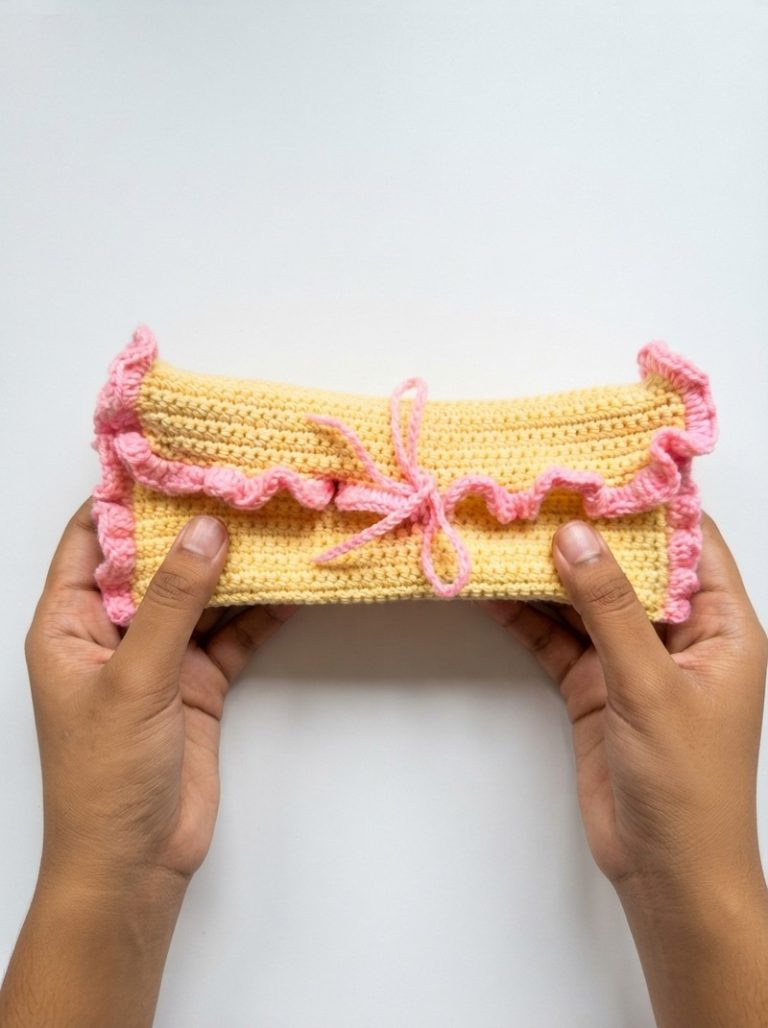 Pencil Pouch Free Crochet Pattern – Great for Beginners