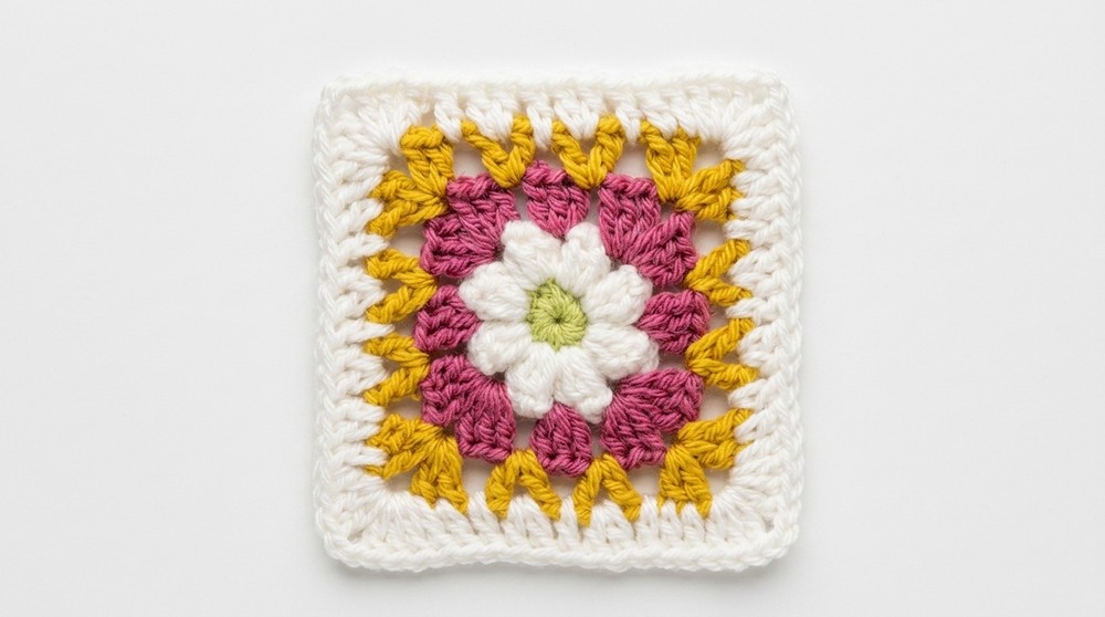 Crochet Granny Square Pattern (6)