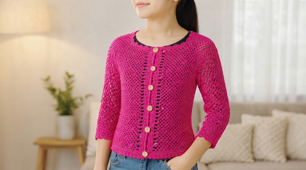 Crochet Kids Jacket Pattern 4