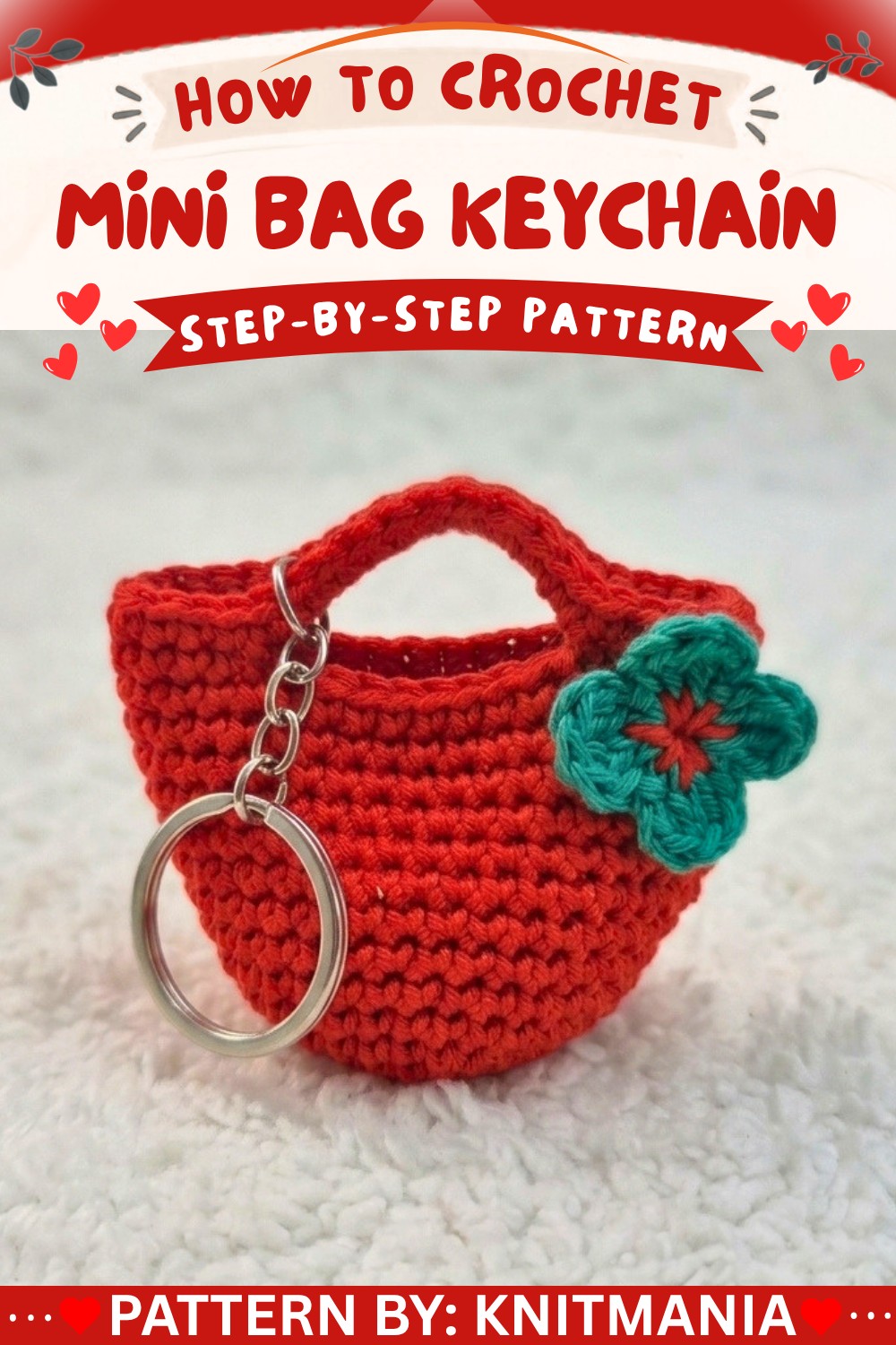 Crochet Mini Bag Keychain Pattern