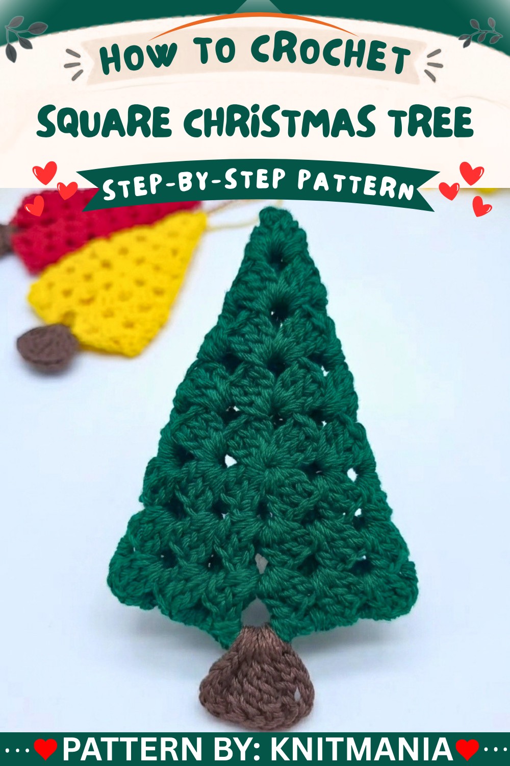 Crochet Square Christmas Tree Pattern