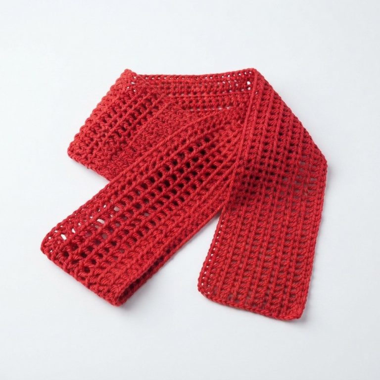 Crochet a Beautiful and Simple Head Scarf (4)