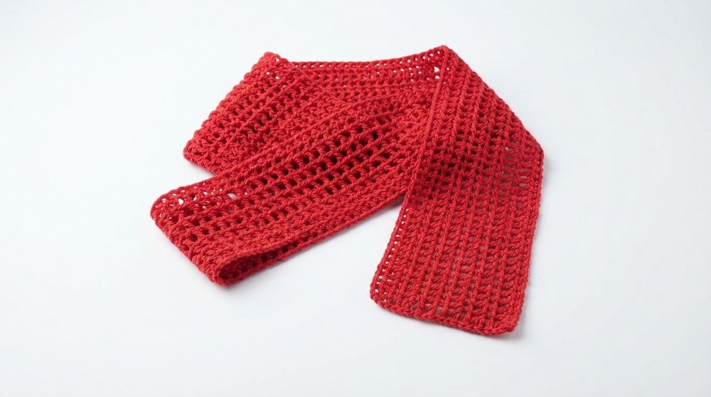 Crochet a Beautiful and Simple Head Scarf (6)