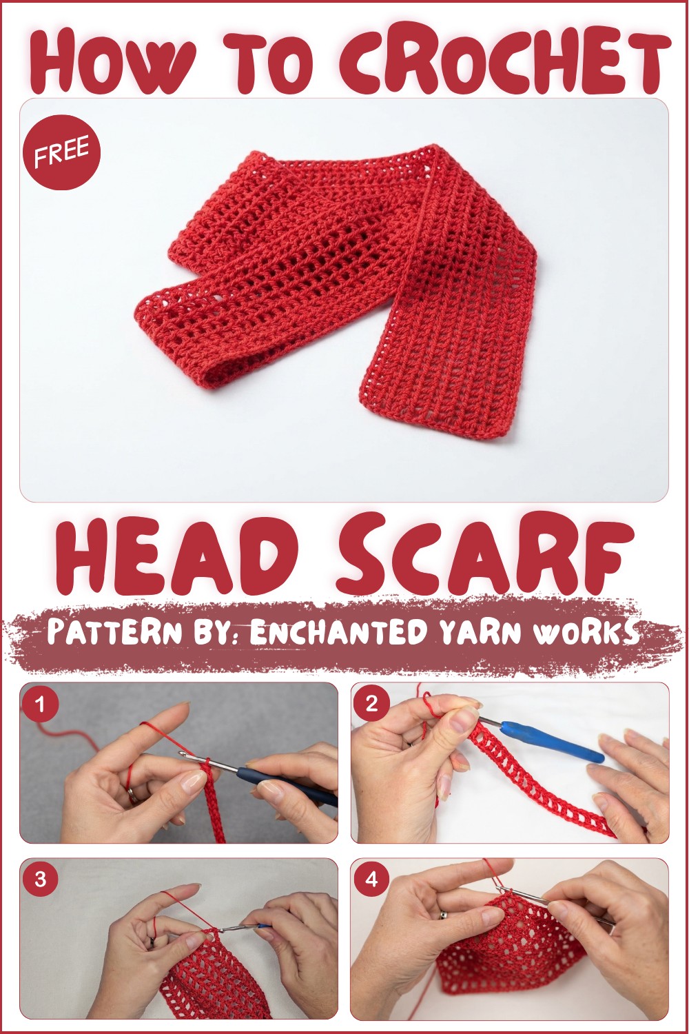 Crochet a Beautiful and Simple Head Scarf
