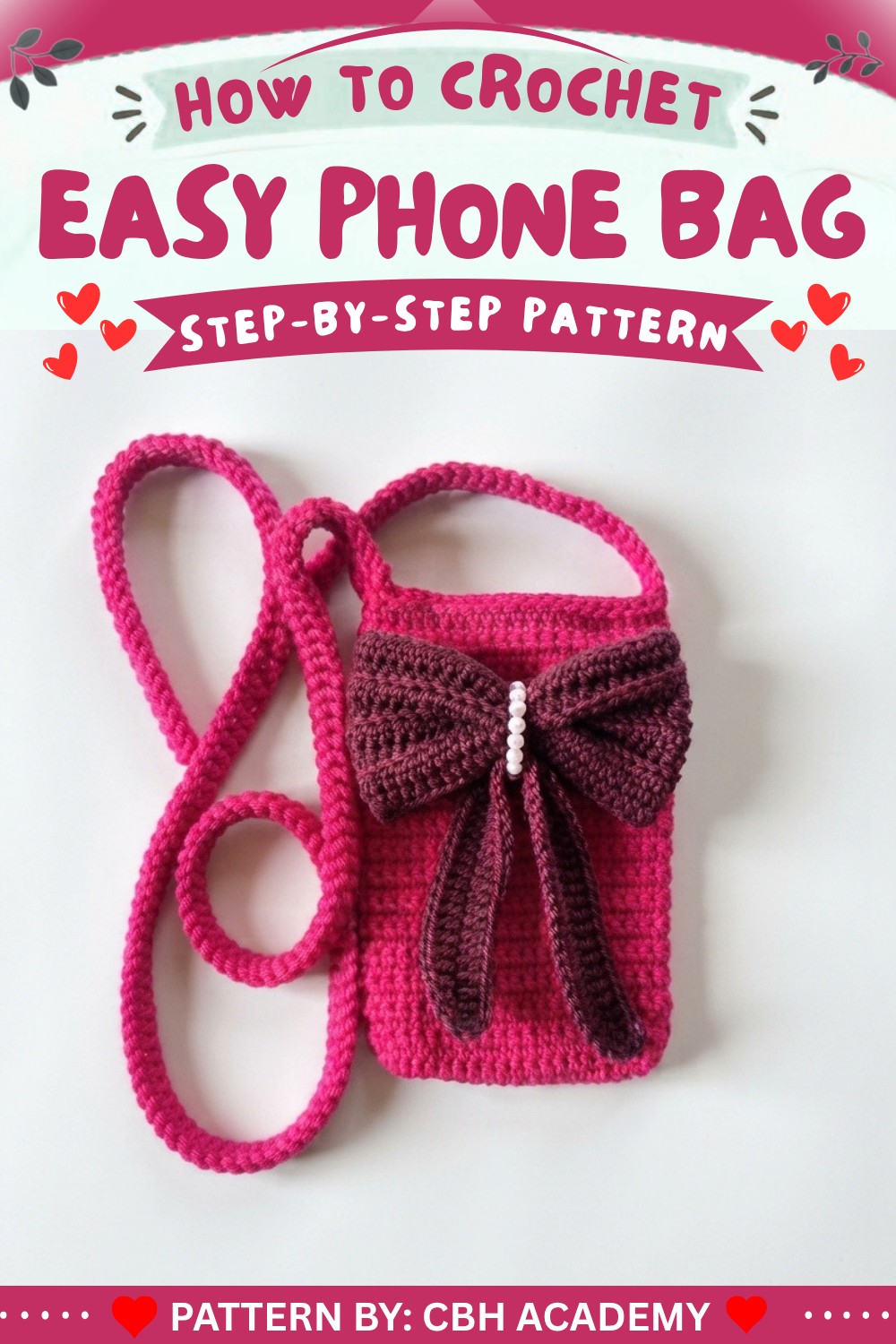 Cute & Easy Crochet Phone Bag Tutorial For Beginners