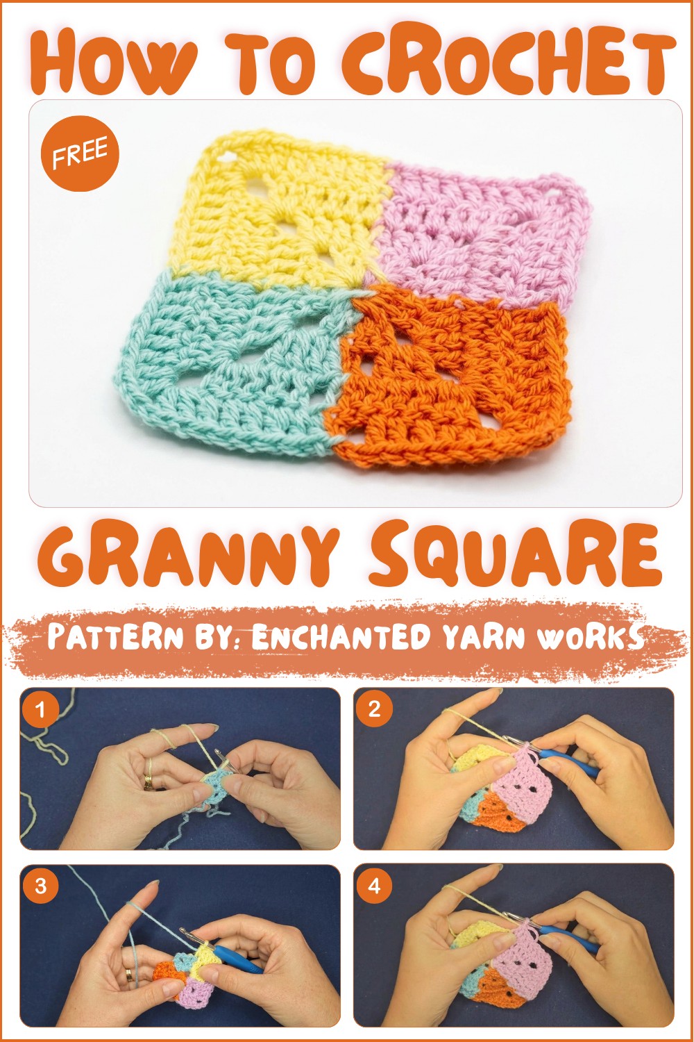 Easy Colorful Granny Square Crochet (3)