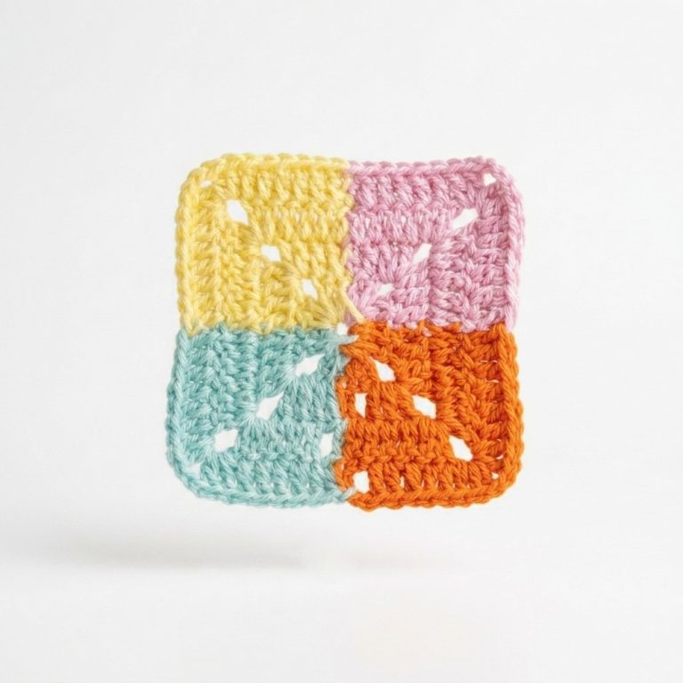 Easy Colorful Granny Square Crochet (8)