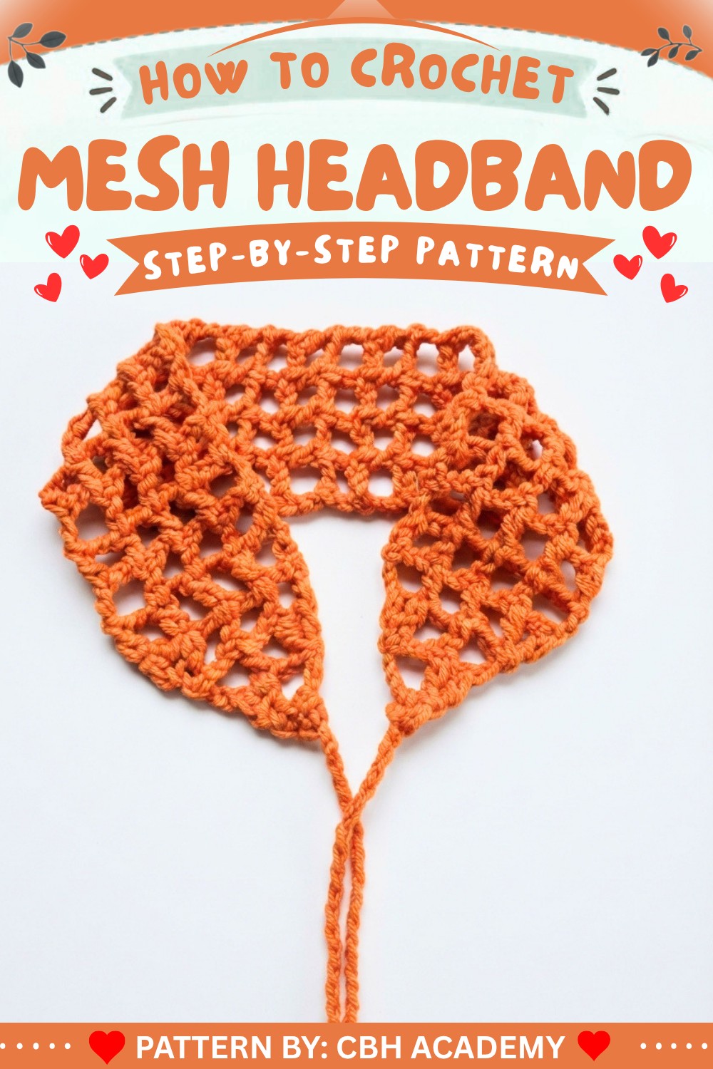 How To Crochet A Mesh Headband (1)