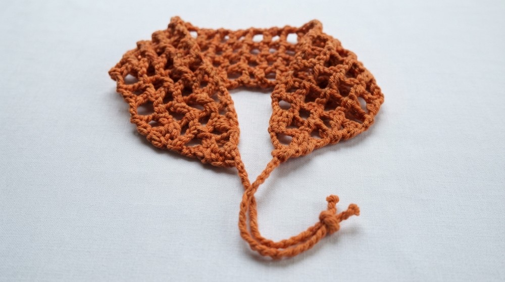 How To Crochet A Mesh Headband (2)