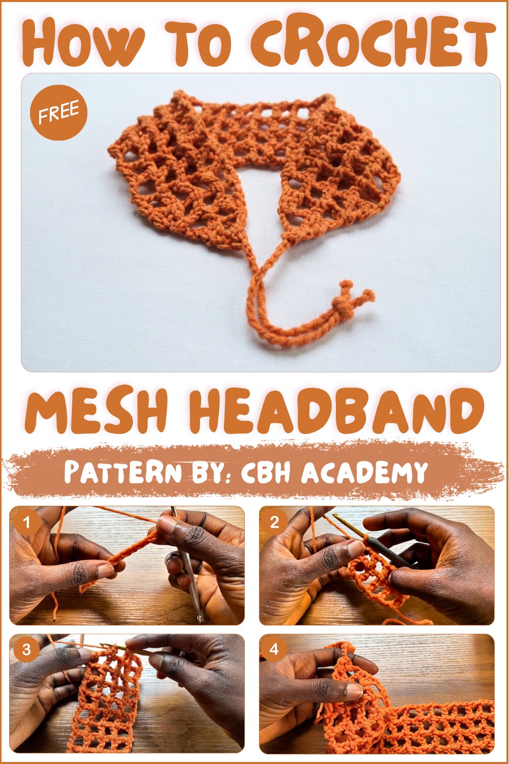 How To Crochet A Mesh Headband