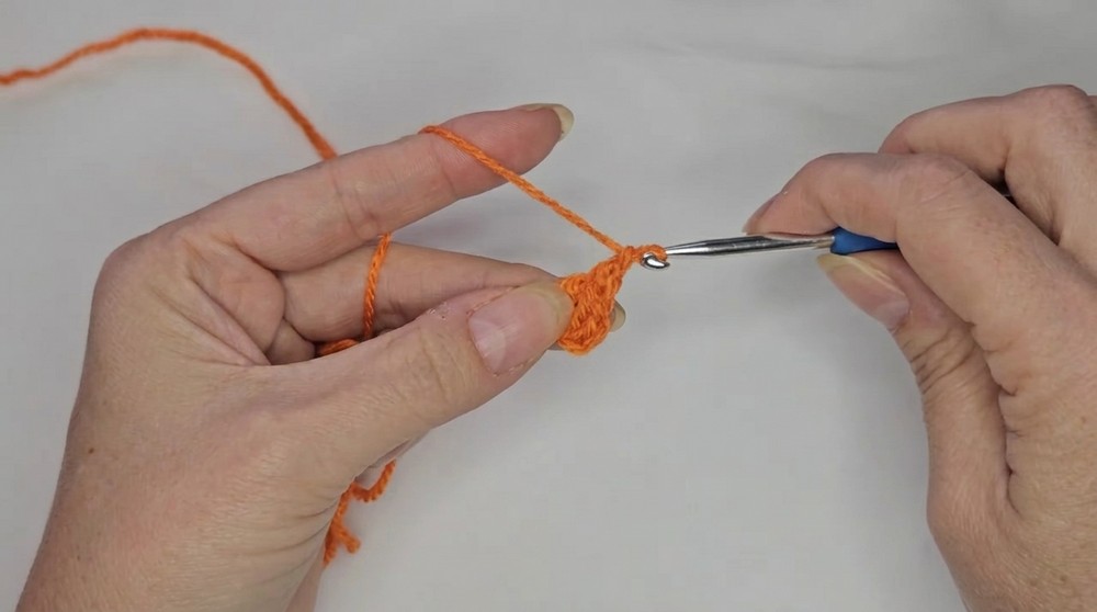How To Crochet Pumpkin Granny Square (3)