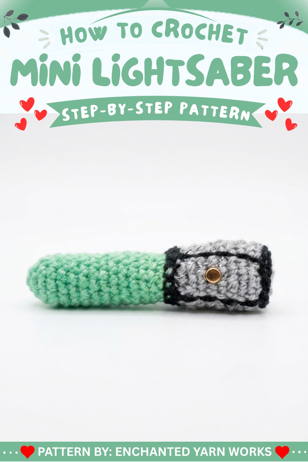 How to Crochet a Mini Lightsaber Easy Pattern (1)
