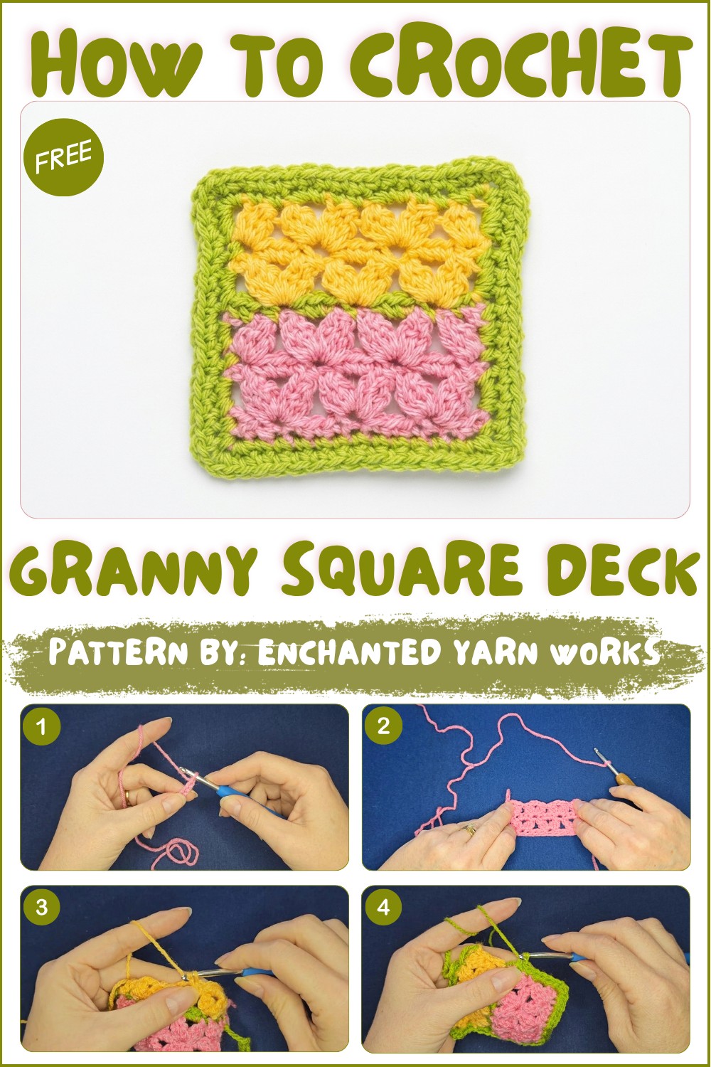 How to Crochet an Easy Granny Square Deck Pattern (1)