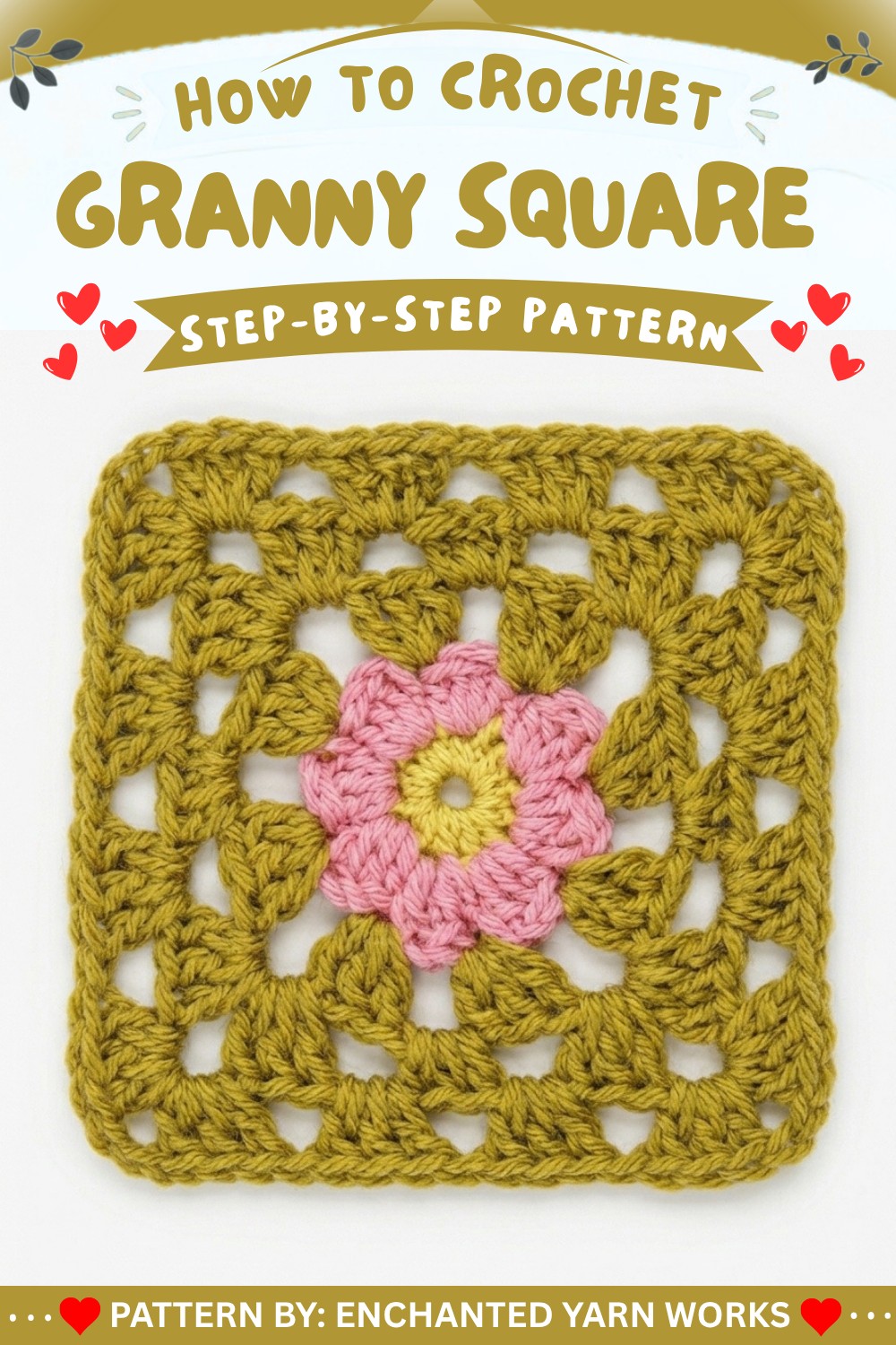 How to Crochet an Easy Granny Square for Beginners (1)