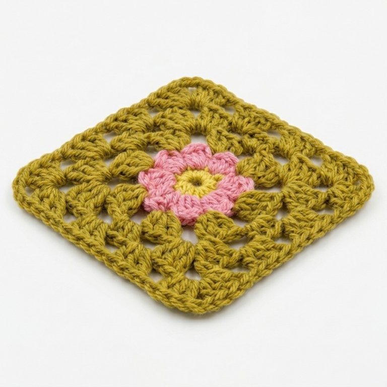 How to Crochet an Easy Granny Square for Beginners (2)