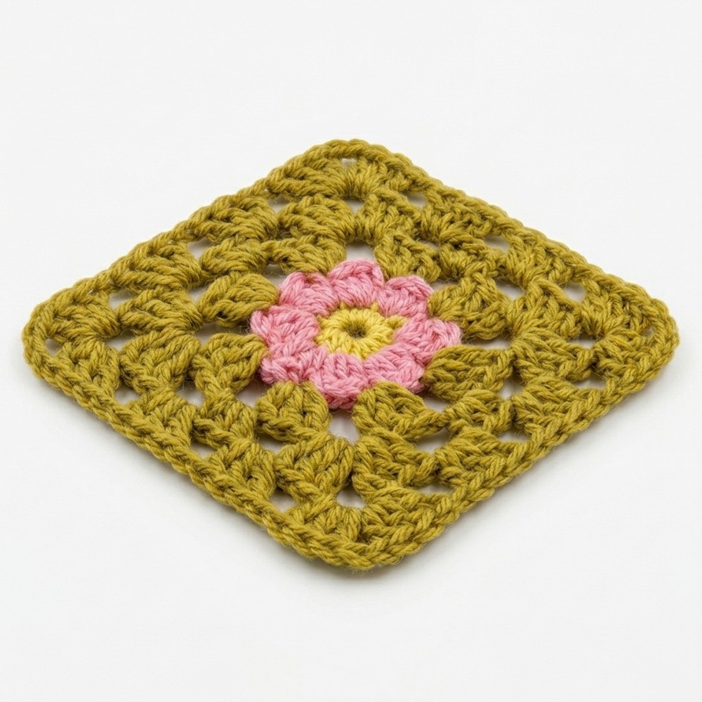 How to Crochet an Easy Granny Square for Beginners (2)