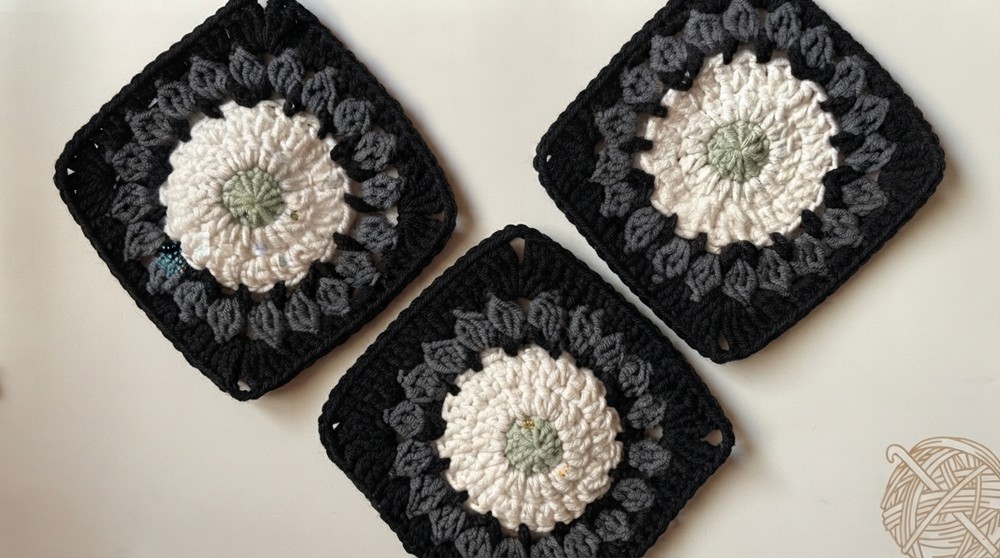 How to Crochet the Spider Web Granny Square (2)