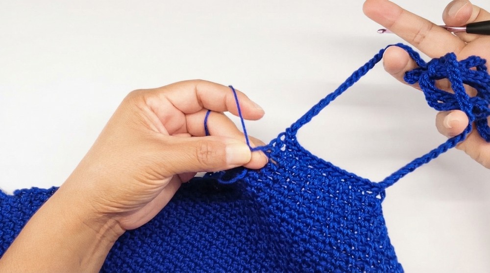 How to crochet a top Step-by-step tutorial 7