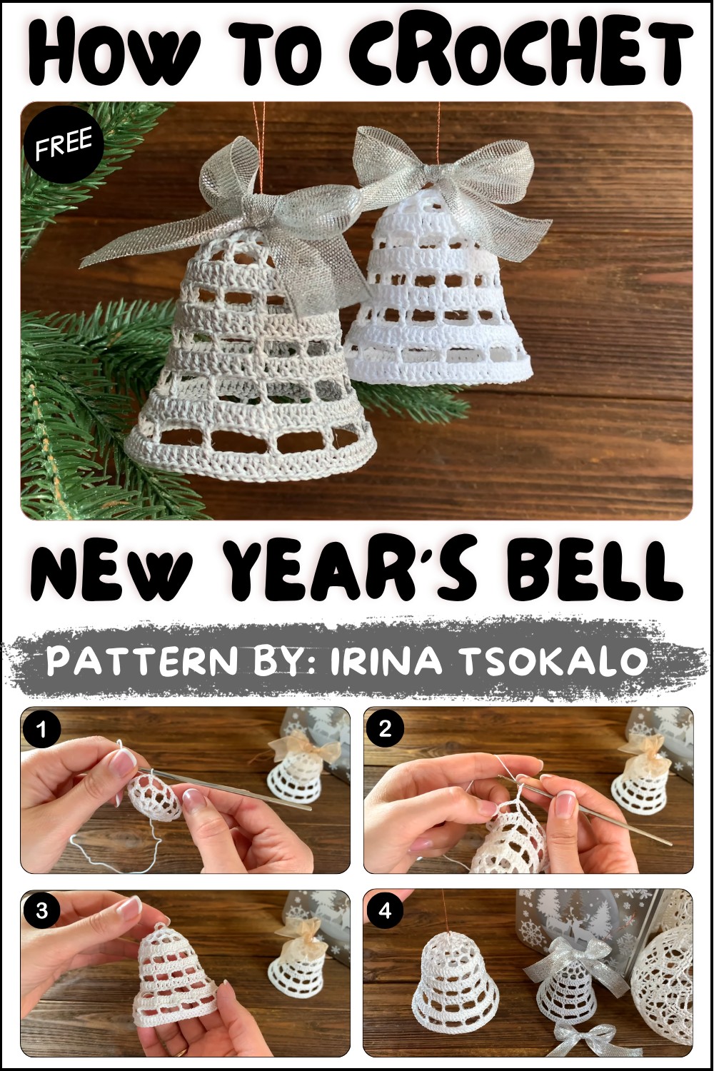New Year's crochet 🎄BELL (1)