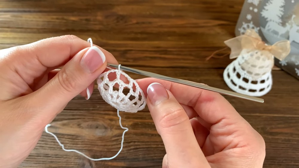 New Year's crochet 🎄BELL (6)