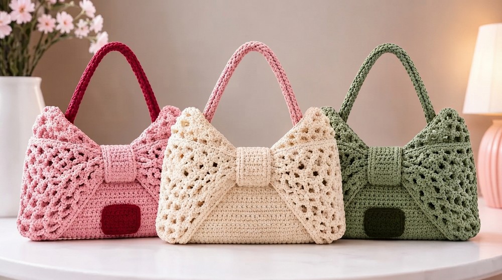 This Crochet Bow Bag Looks So Expensive! 🎀 Easy Tutorial 2
