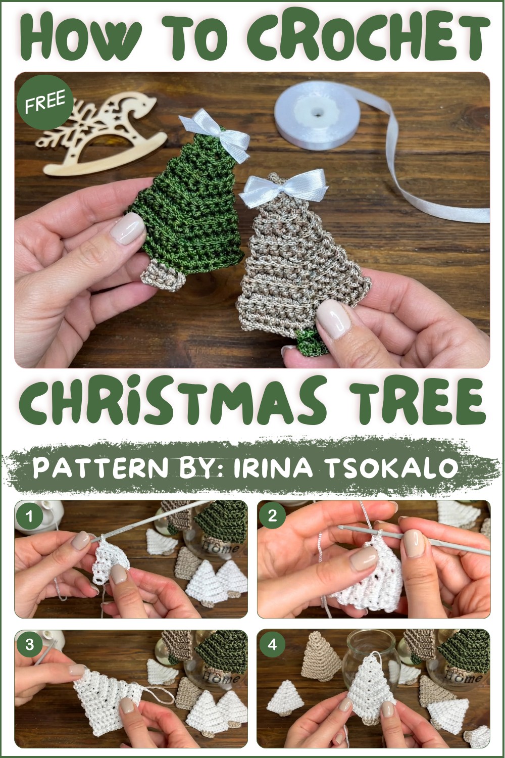 🎄Christmas tree 🎄 crochet for beginners (1)