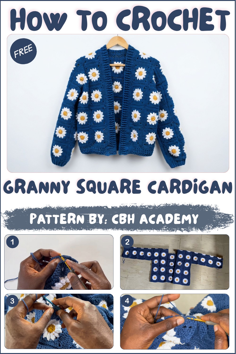 Crochet Granny Square Cardigan (1)