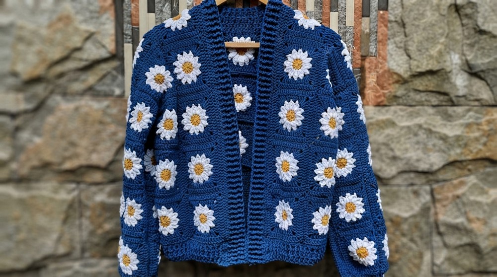 Crochet Granny Square Cardigan (3)